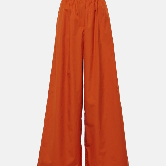 Women's Max Mara Navigli high-rise cotton wide-leg pants